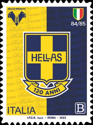 Francobollo Logo dell'Hellas Verona Calcio -  2023