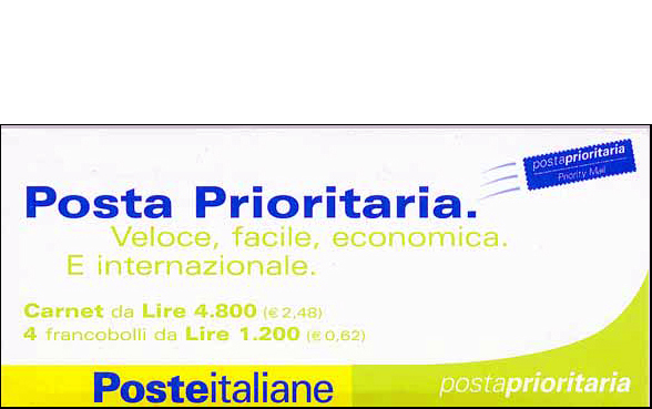 Francobollo Diciture -  2001