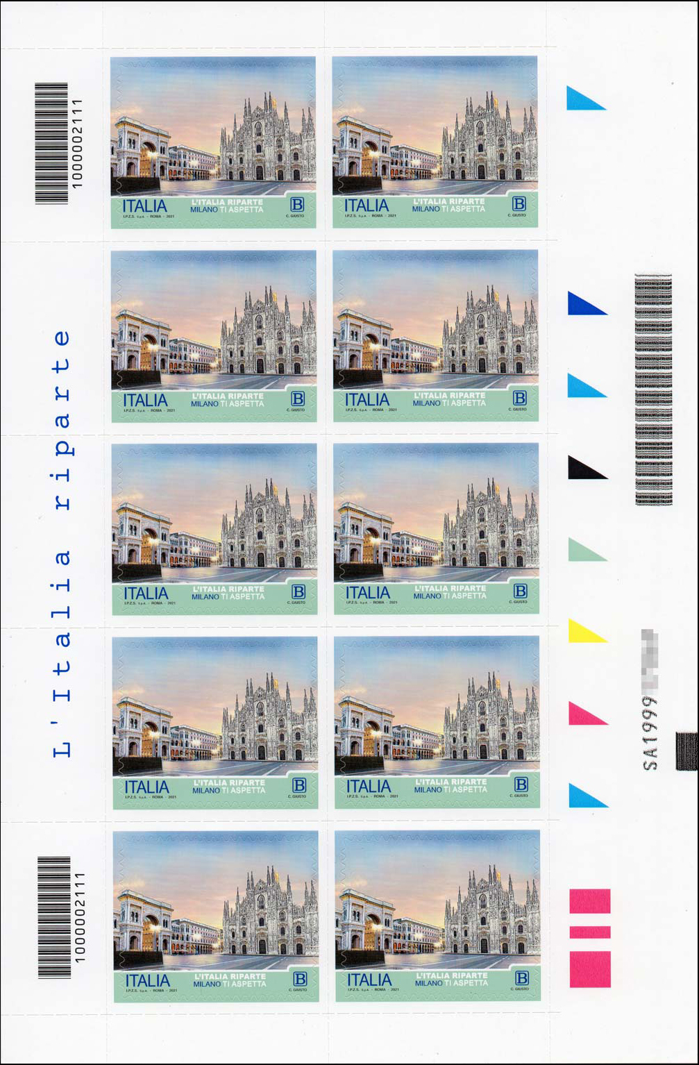 Francobollo Milano -  2021