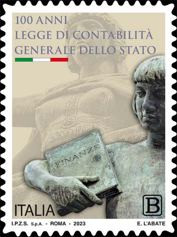 Francobollo Monumento Dedicato a Quintino Sella, Opera di Ettore Ferrari -  2023