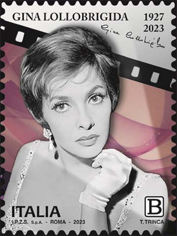 Francobollo Ritratto di Gina Lollobrigida -  2023