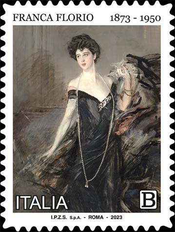 Francobollo Ritratto di Franca Florio -  2023