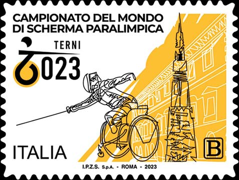 Francobollo Schermidore Stilizzato -  2023