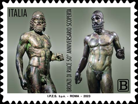 Francobollo Bronzi di Riace -  2023