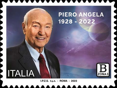Francobollo Piero Angela -  2023