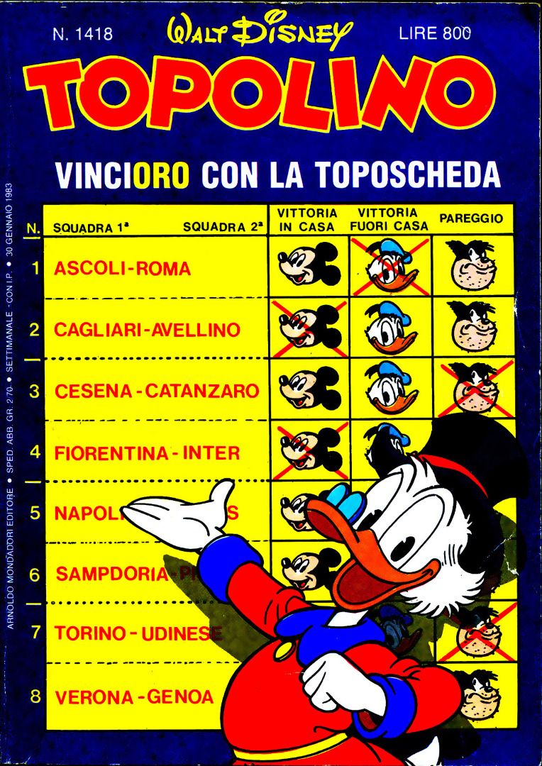 Fumetto Topolino -  1983