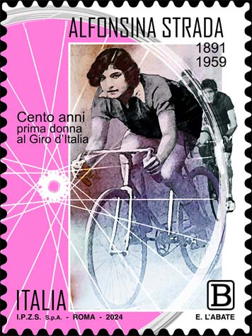 Francobollo Alfonsina Strada in Bicicletta -  2024