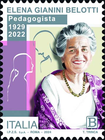 Francobollo Ritratto di Elena Gianini Belotti -  2024