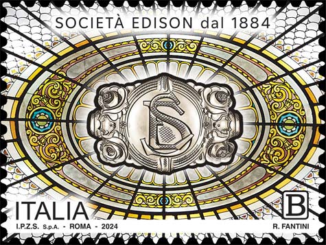Francobollo Sigillo della Società Edison -  2024