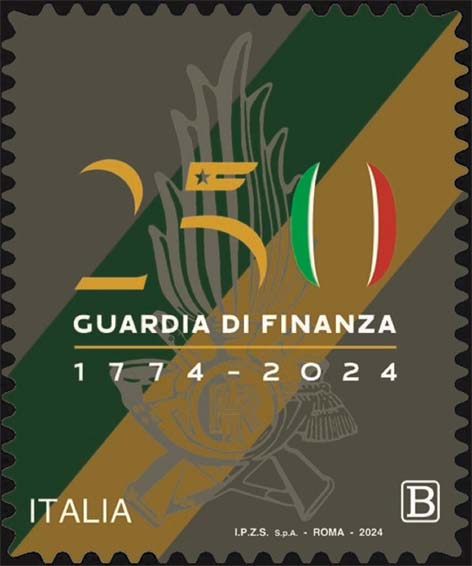 Francobollo Mostrina e Colori del Corpo della Guardia di Finanza -  2024
