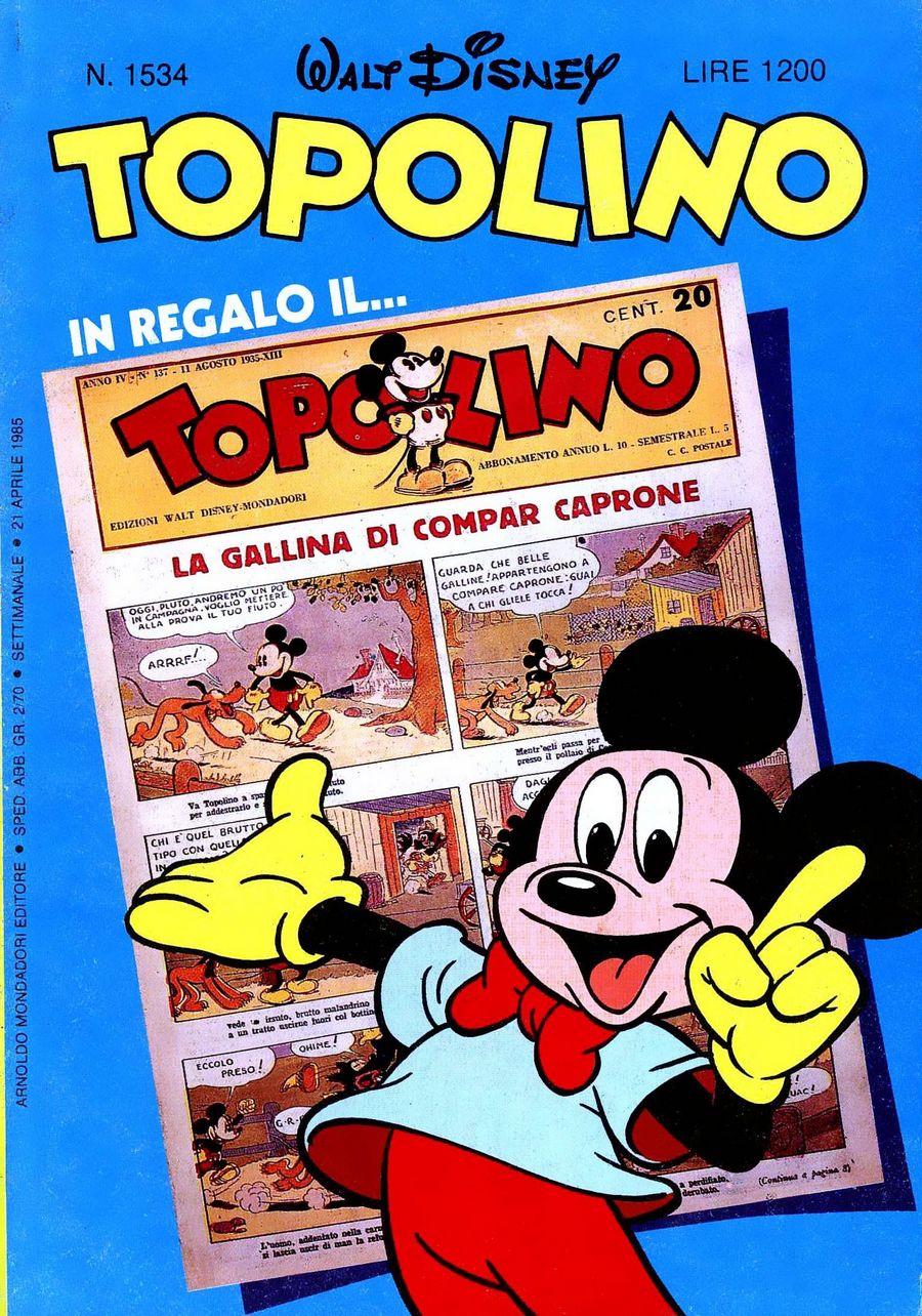Fumetto Topolino -  1985