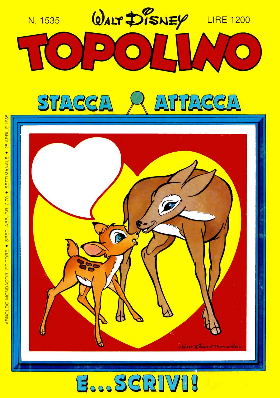 Fumetto Topolino -  1985