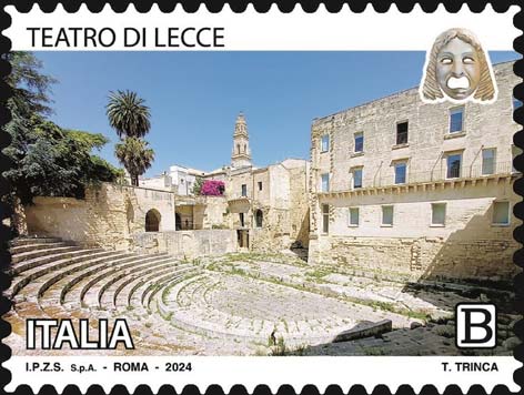 Francobollo Teatro Romano di Lecce -  2024