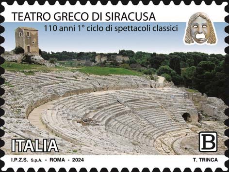 Francobollo Teatro Greco di Siracusa -  2024
