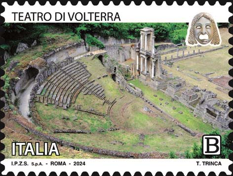 Francobollo Teatro Romano di Volterra -  2024