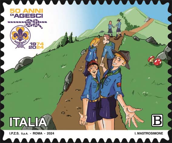 Francobollo Scout in Montagna -  2024