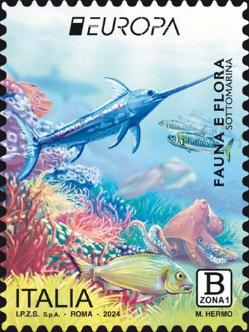 Francobollo Fauna e Flora Sottomarina (Parte SX) -  2024