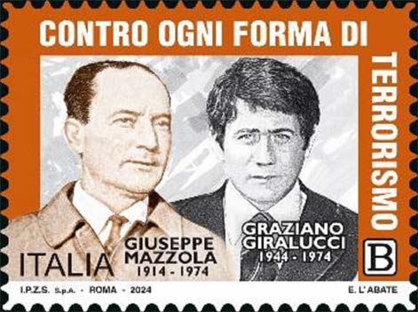 Francobollo Ritratti di Giuseppe Mazzola e Graziano Giralucci -  2024