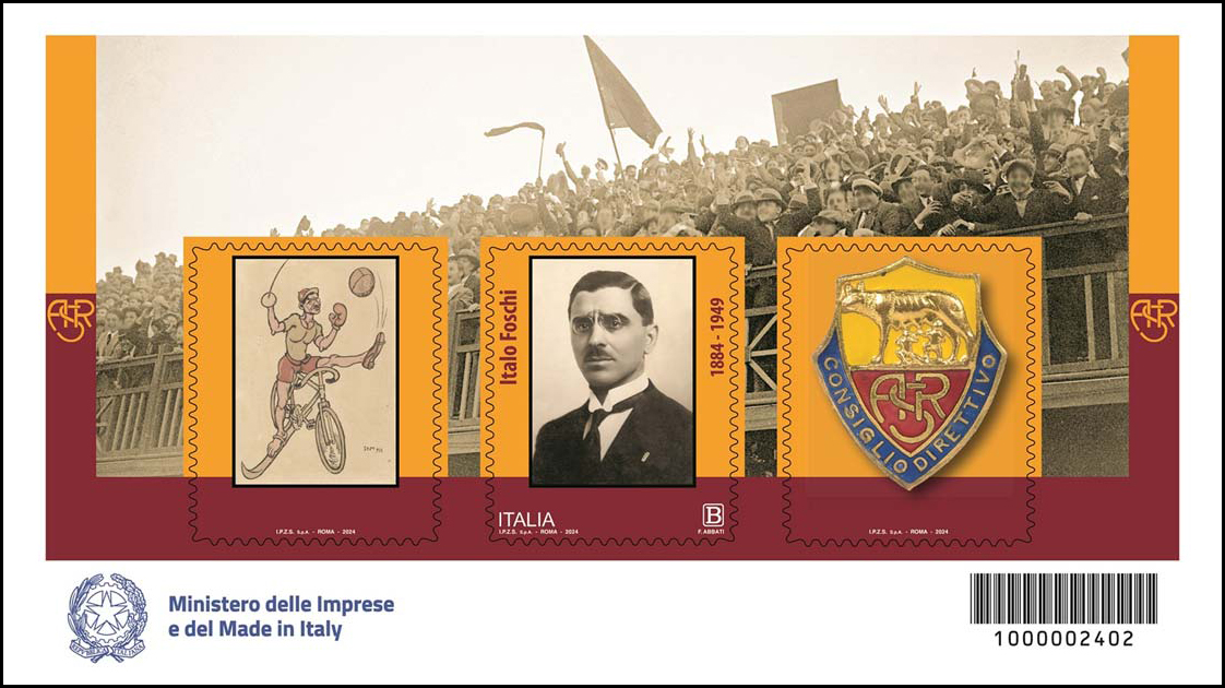 Francobollo Ritratto di Italo Foschi (Blocco Foglietto) -  2024