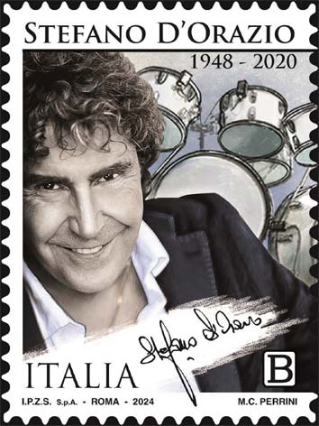 Francobollo Ritratto di Stefano D'Orazio -  2024