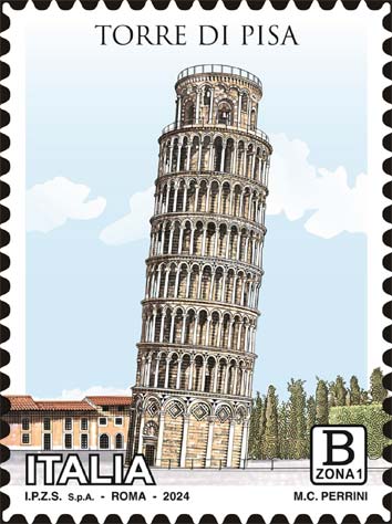Francobollo Torre di Pisa -  2024