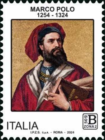 Francobollo Mosaico Raffigurante Marco Polo -  2024