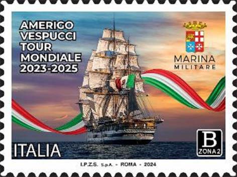 Francobollo Nave Amerigo Vespucci -  2024