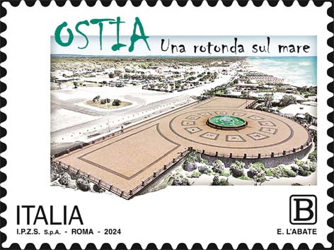 Francobollo Rotonda di Ostia -  2024
