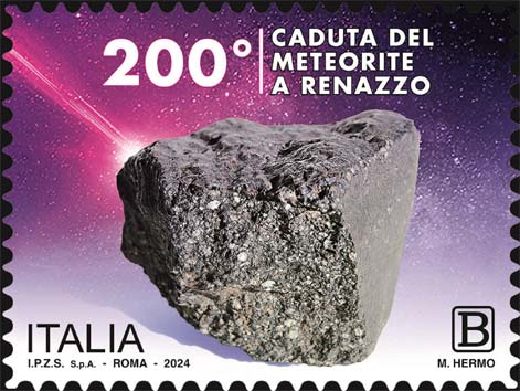Francobollo Frammento di Meteorite -  2024