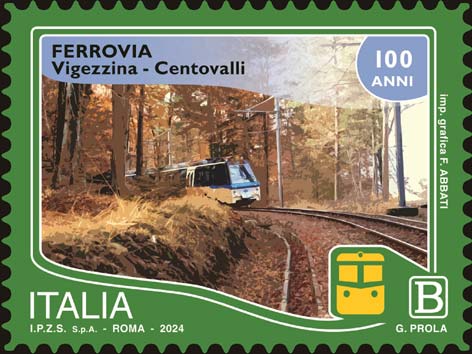 Francobollo Ferrovia Vigezzina – Centovalli -  2024