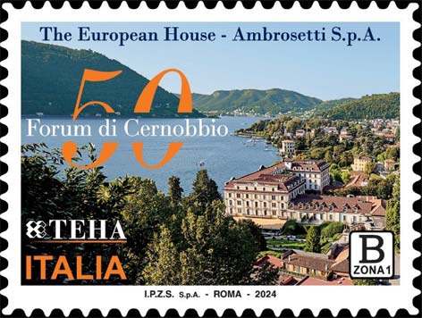 Francobollo Lago di Como e Villa Este -  2024