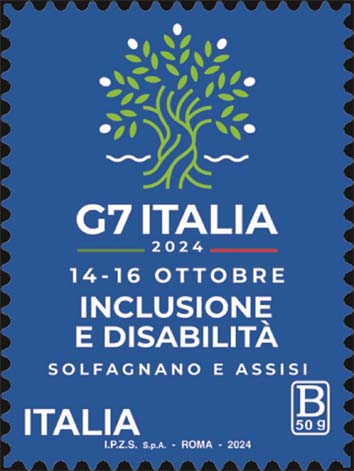 Francobollo Logo della Riunione G7 Italia -  2024