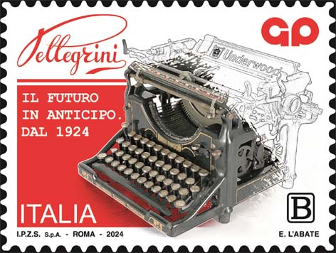 Francobollo Macchina per Scrivere Underwood Modello 5 -  2024