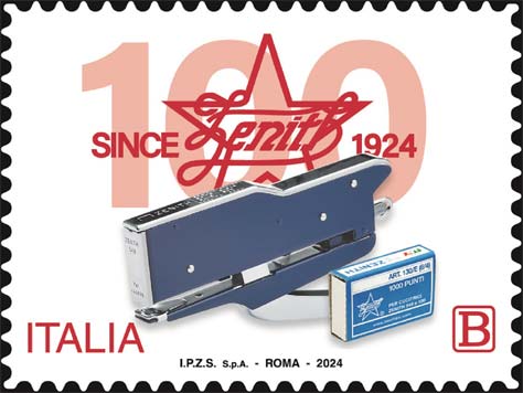 Francobollo Cucitrice Zenith 548 e Confezione di Punti Metallici -  2024