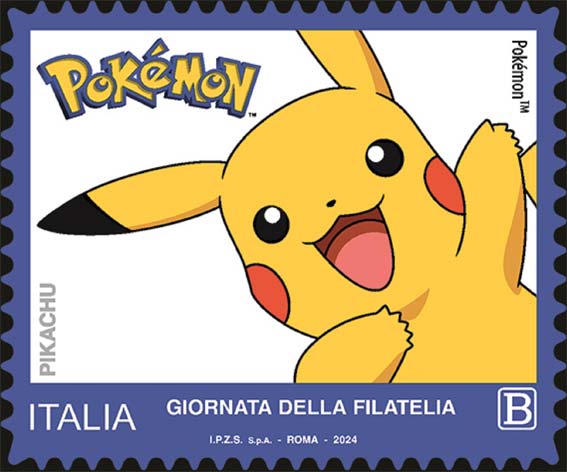 Francobollo Pikachu -  2024