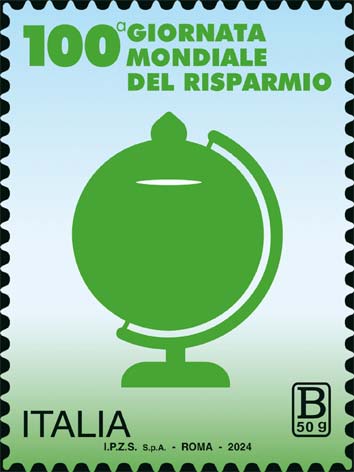 Francobollo Salvadanaio Stilizzao -  2024