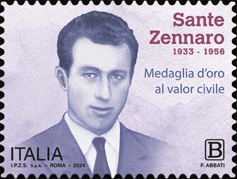 Francobollo Ritratto di Sante Zennaro -  2024