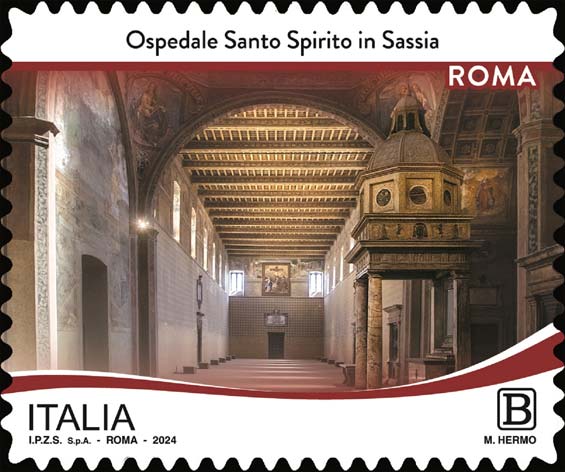 Francobollo Ospedale Santo Spirito in Sassia di Roma -  2024
