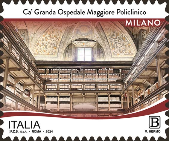 Francobollo Ca’ Granda Ospedale Maggiore Policlinico di Milano -  2024