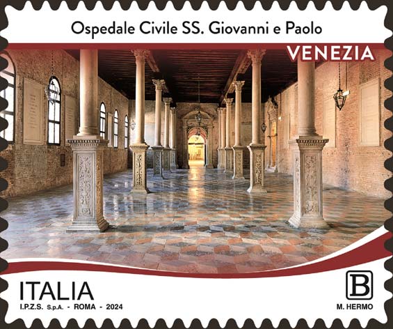 Francobollo Ospedale Civile SS. Giovanni e Paolo di Venezia -  2024