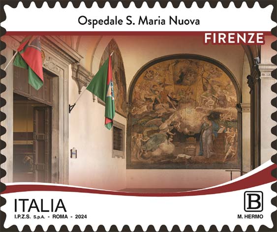 Francobollo Ospedale S. Maria Nuova di Firenze -  2024