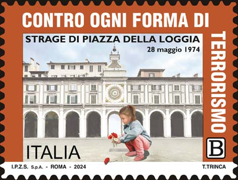 Francobollo Strage di Piazza della Loggia -  2024