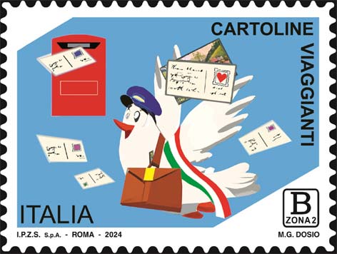 Francobollo Cassetta Postale e Piccione Viaggiatore -  2024