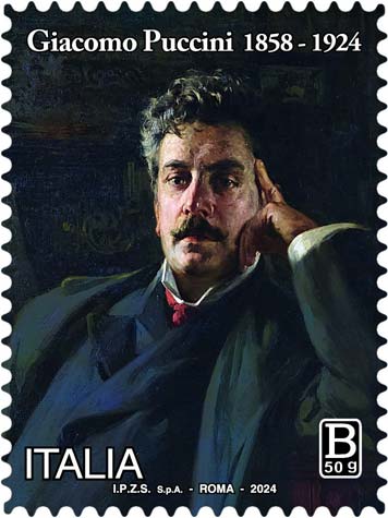 Francobollo Ritratto di Giacomo Puccini -  2024