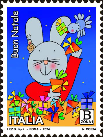 Francobollo Personaggi e Regali -  2024