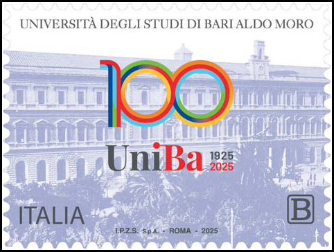 Francobollo Università di Bari -  2025