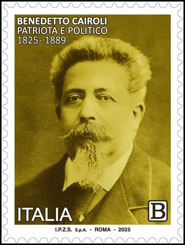 Francobollo Ritratto di Benedetto Cairoli -  2025