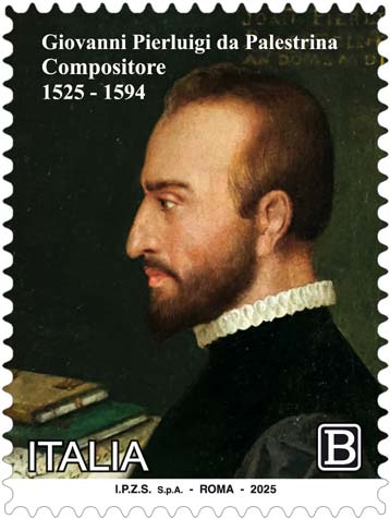 Francobollo Ritratto di Giovanni Pierluigi da Palestrina -  2025