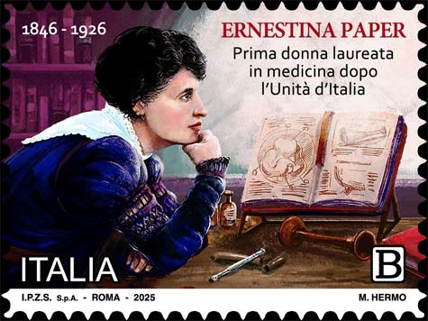 Francobollo Ritratto di Ernestina Paper -  2025