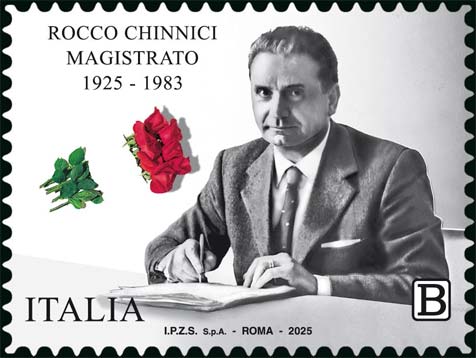 Francobollo Ritratto di Rocco Chinnici -  2025